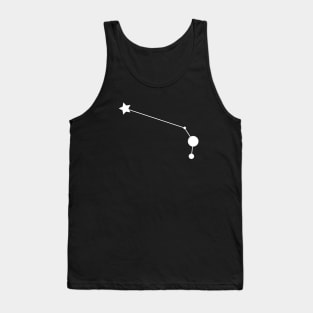 Aries Zodiac Constellation in White Tank Top
